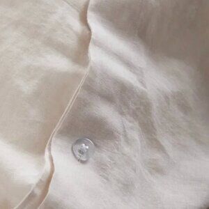 Quince European Linen Duvet Cover Full/Queen Sand New